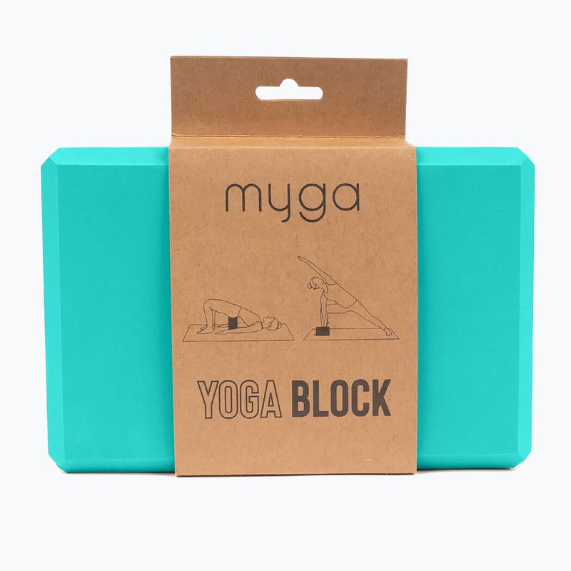 Blocco yoga Myga Foam Block turquoise 2