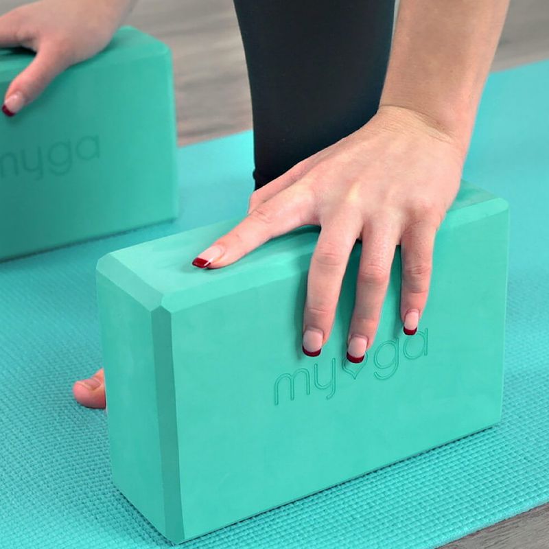 Blocco yoga Myga Foam Block turquoise 4