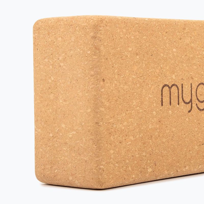 Blocco per yoga Myga Cork Block brown 4