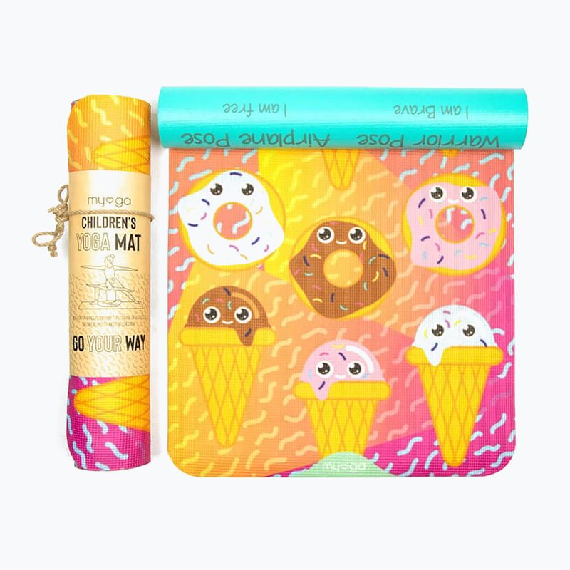 Tappetino da yoga per bambino Myga Sweet Tooth yellow 2