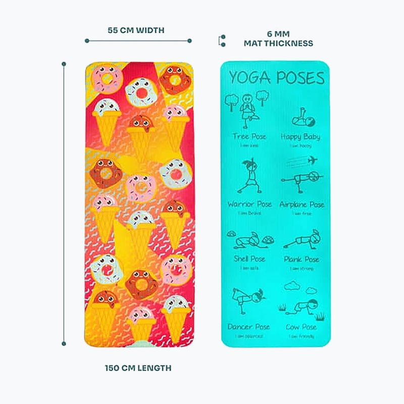 Tappetino da yoga per bambino Myga Sweet Tooth yellow 5