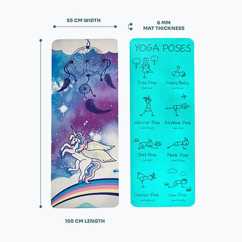Tappetino da yoga per bambino Myga Sweet Dreams purple 7