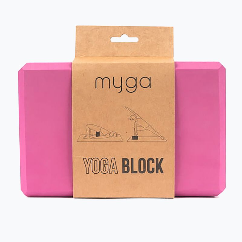 Blocco yoga Myga Foam Block pink 4