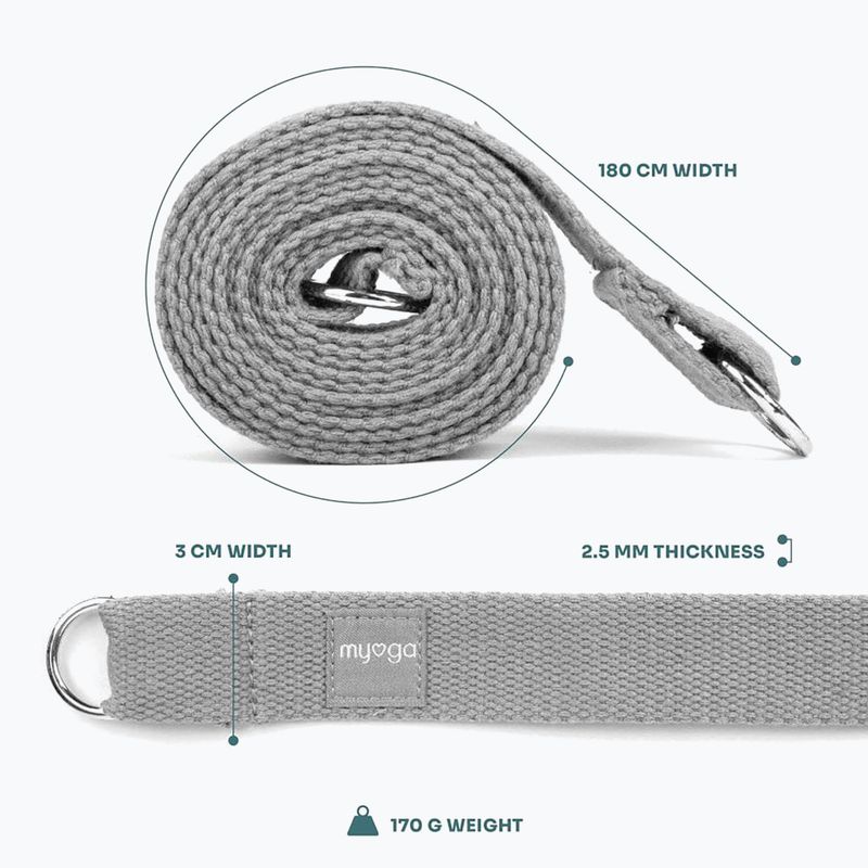 Cintura per yoga Myga 2 in 1 grey 3