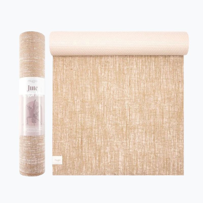 Tappetino da yoga Myga Jute 5 mm beige 3