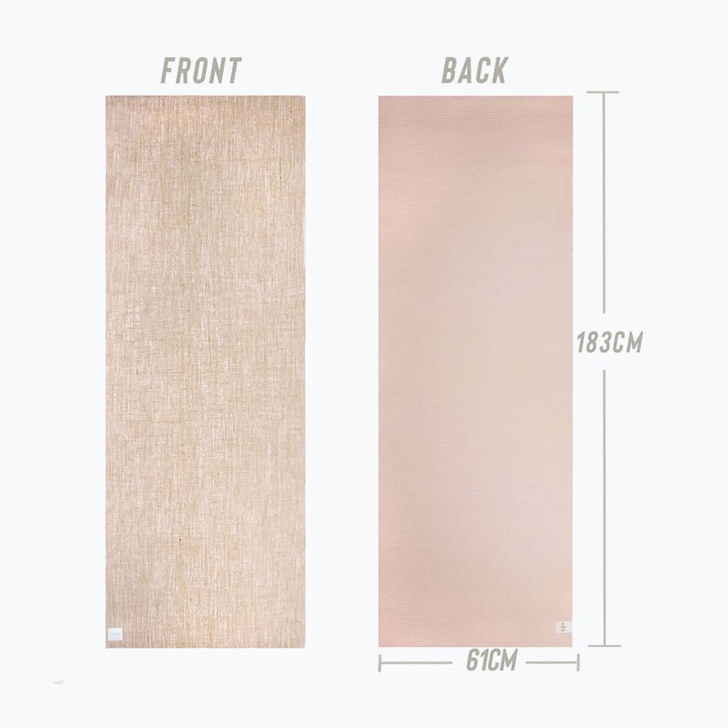 Tappetino da yoga Myga Jute 5 mm beige 4