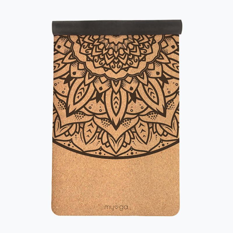 Tappetino da yoga Myga Mandala XL 6 mm brown 2
