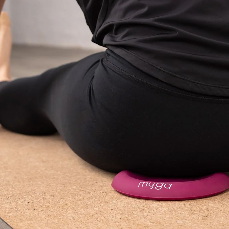 Tappetino in gel per yoga Myga Support Pad purple 3