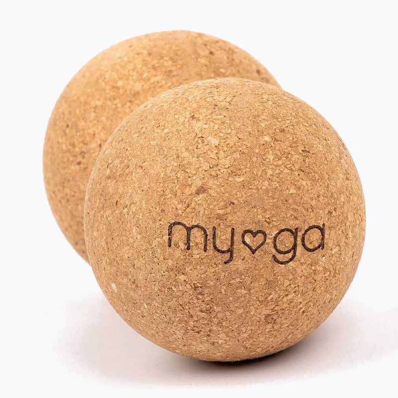 Palla da massaggio Myga Duoball brown 2