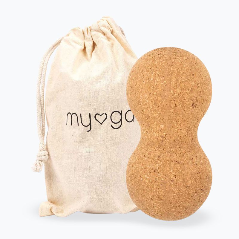 Palla da massaggio Myga Duoball brown 4