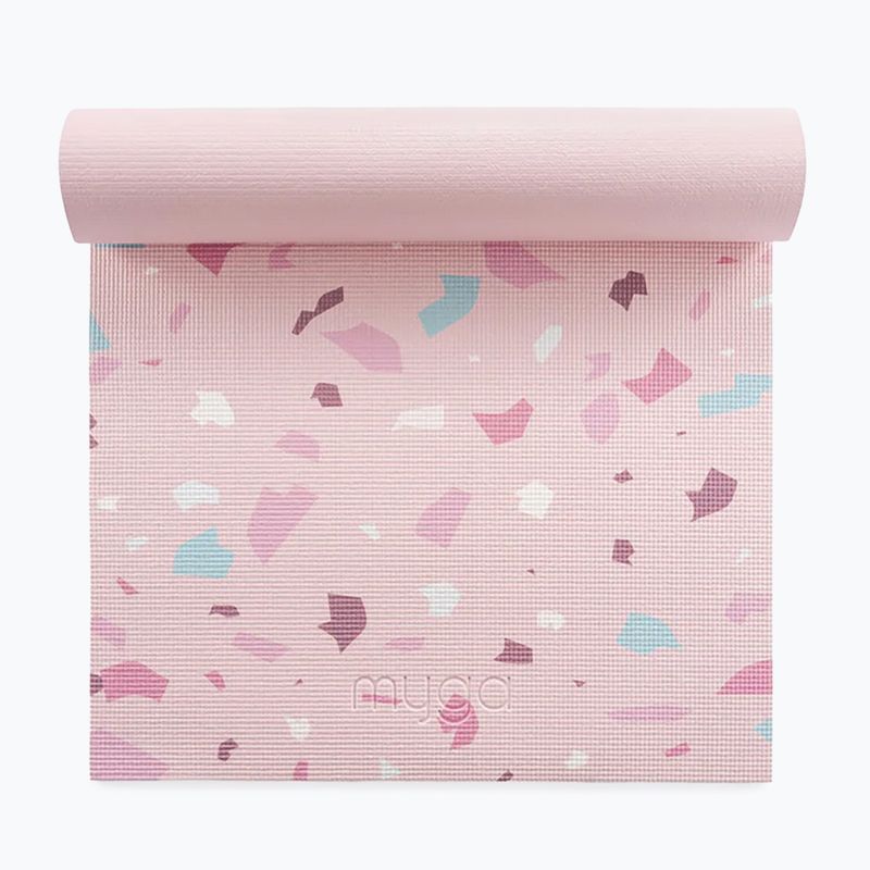 Set yoga Myga Terrazzo Yoga Set mat + block + strap purple 13