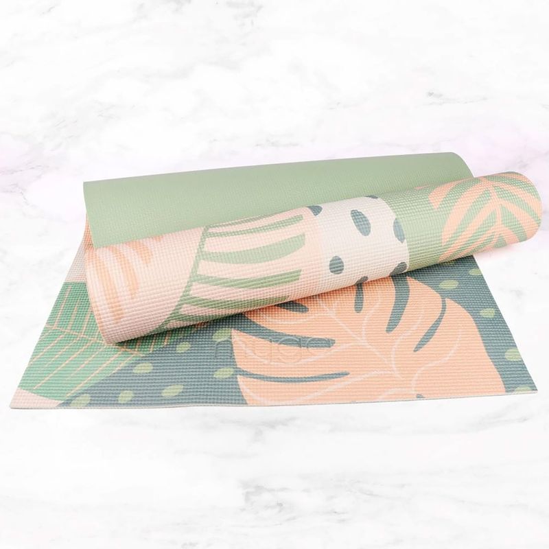 Set yoga Myga Palm Yoga Set mat + block + green strap 6