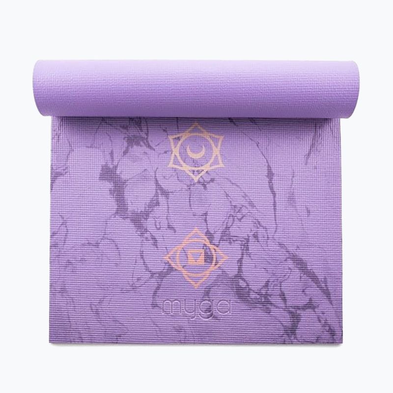 Tappetino da yoga Myga Chakra 6 mm purple 3