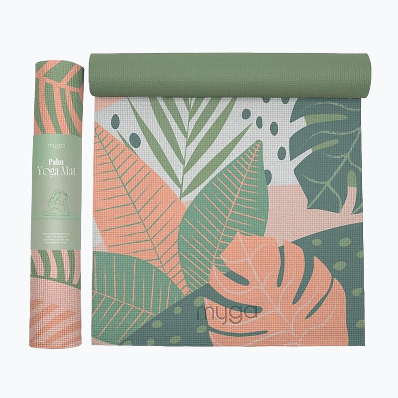 Tappetino da yoga Myga Palm 6 mm green 9