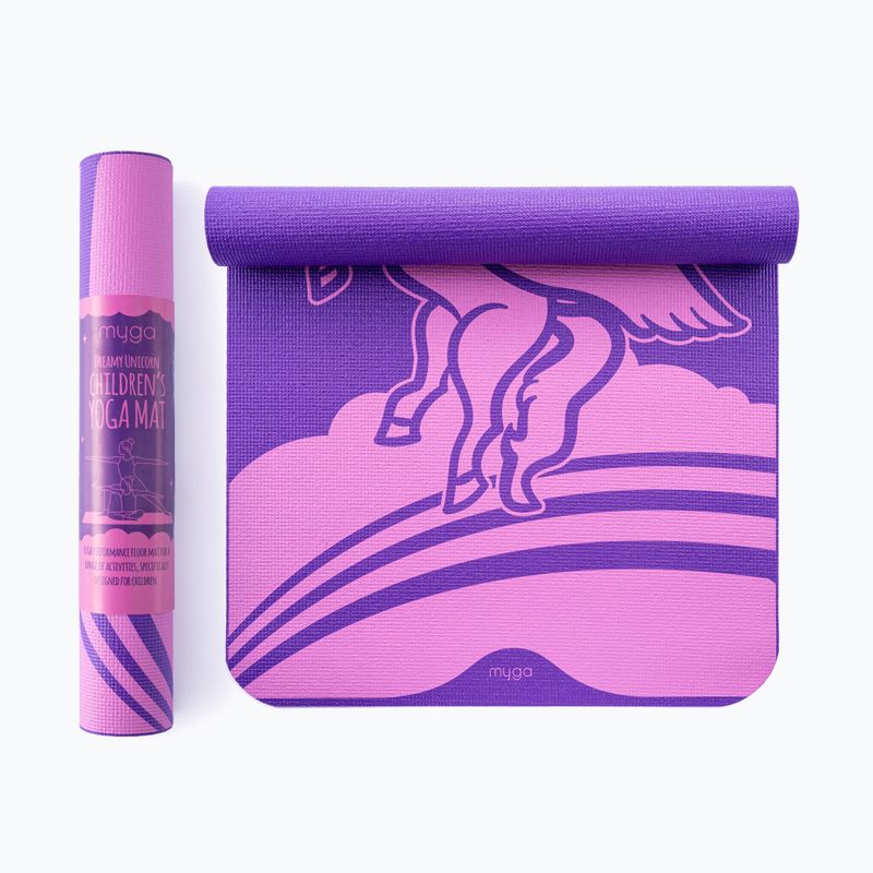Tappetino da yoga Myga Unicorn 3 mm purple 2