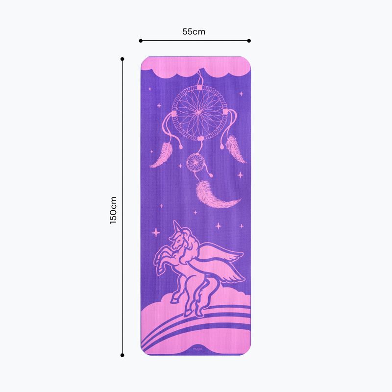 Tappetino da yoga Myga Unicorn 3 mm purple 7