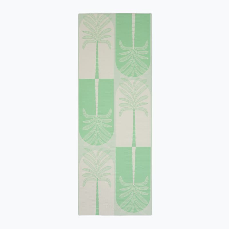 Set yoga Myga Sage Palm Yoga Set mat + block + green strap 2