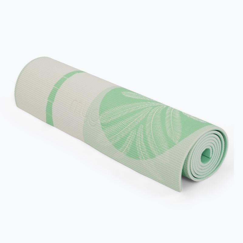 Set yoga Myga Sage Palm Yoga Set mat + block + green strap 3