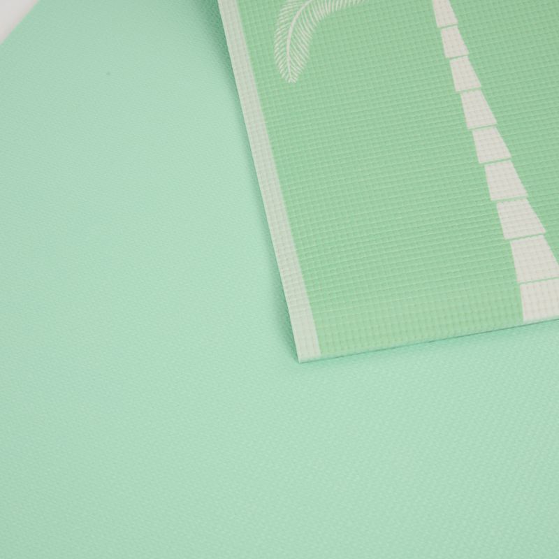 Set yoga Myga Sage Palm Yoga Set mat + block + green strap 4