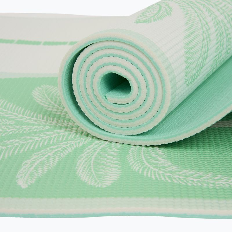 Set yoga Myga Sage Palm Yoga Set mat + block + green strap 10