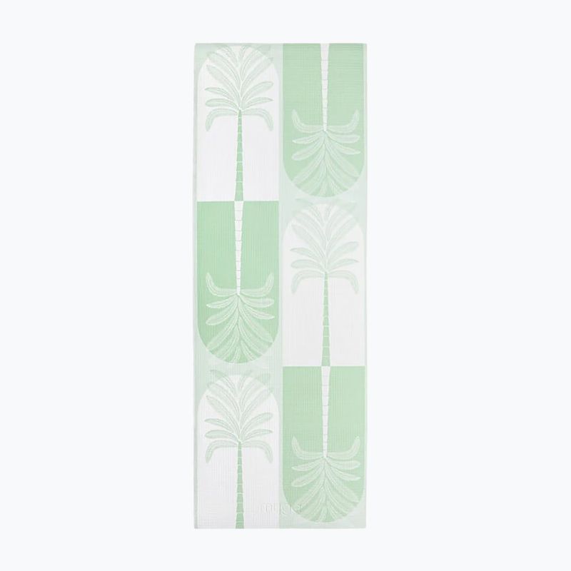 Set yoga Myga Sage Palm Yoga Set mat + block + green strap 15