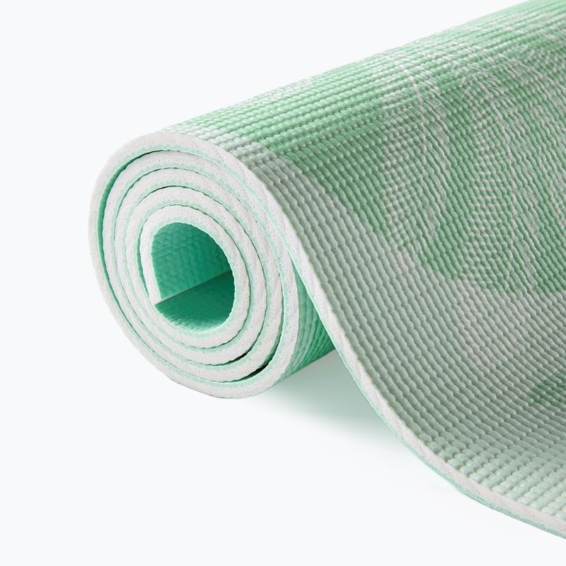 Set yoga Myga Sage Palm Yoga Set mat + block + green strap 16