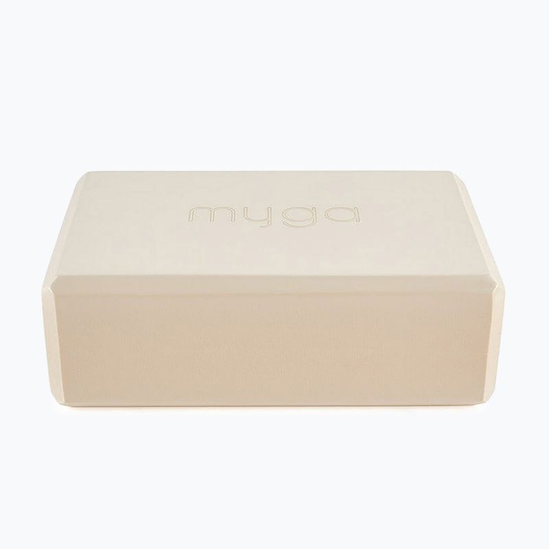 Blocco yoga in schiuma Myga beige 2