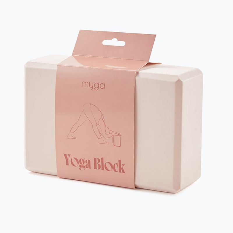 Blocco yoga in schiuma Myga beige 3