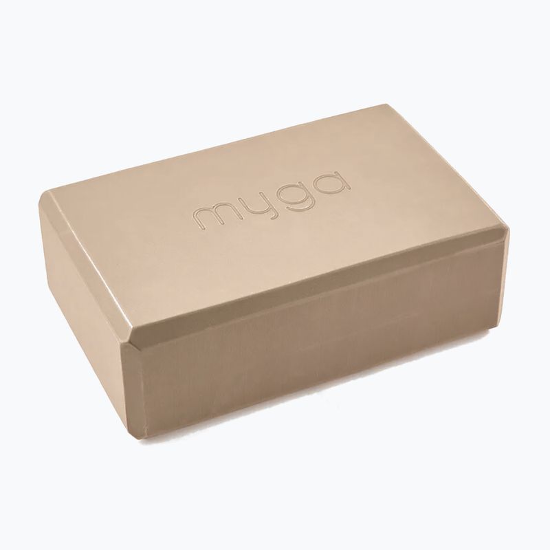 Blocco yoga in schiuma Myga marrone 2
