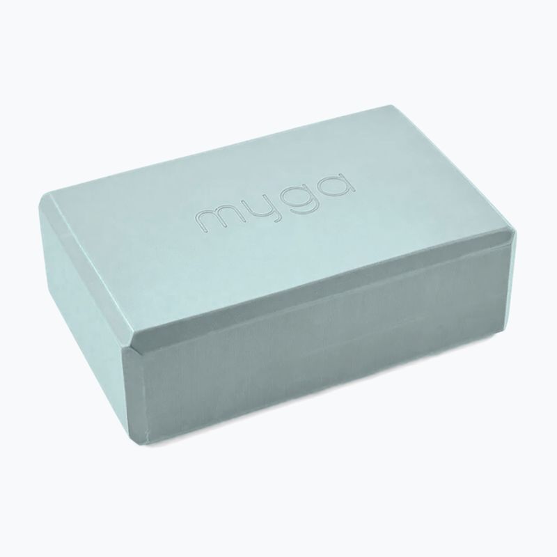 Blocco yoga in schiuma Myga Foam Block azzurro 2