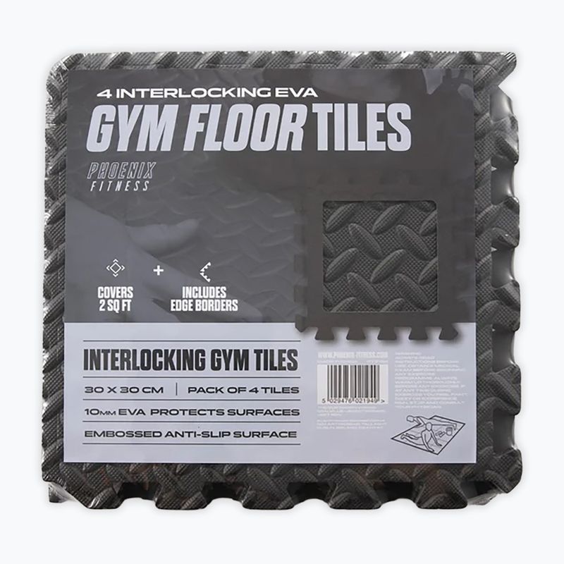 Tappetino protettivo Phoenix Fitness RY2581 4 elementy black 6