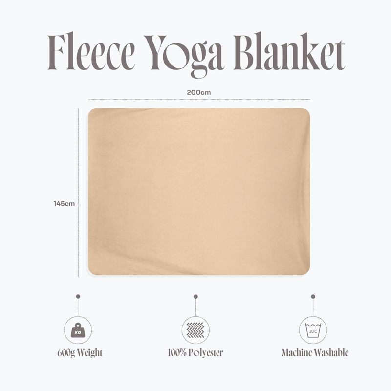 Coperta da yoga Myga Fleece sand 10