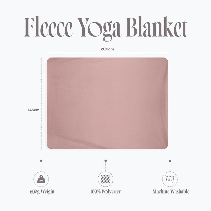 Coperta da yoga Myga Fleece blush 10