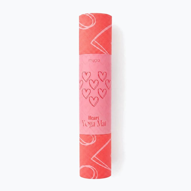 Tappetino da yoga Myga Heart Limited Edition red 4