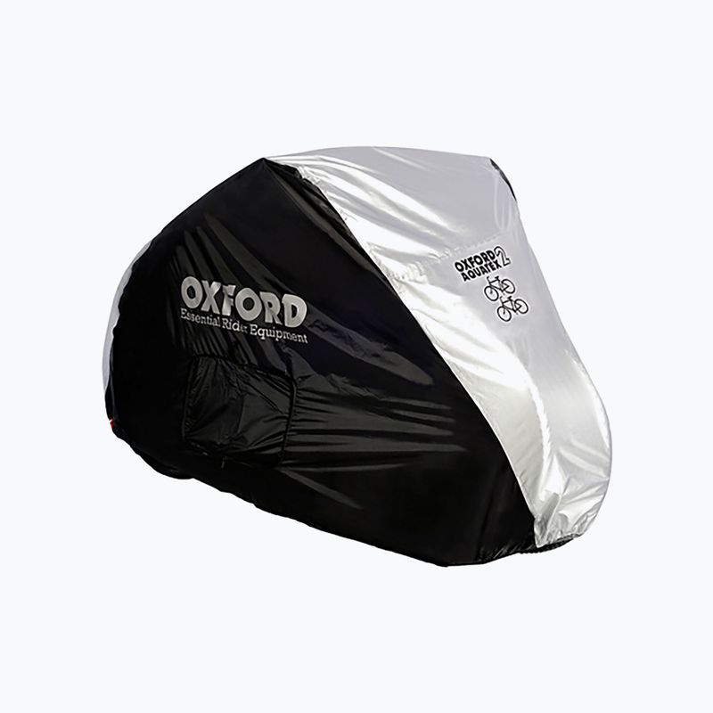 Telo coprimoto OXC Aquatex per 2 biciclette nero/argento