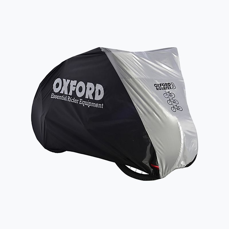 Telo coprimoto OXC Aquatex per 3 biciclette nero/argento