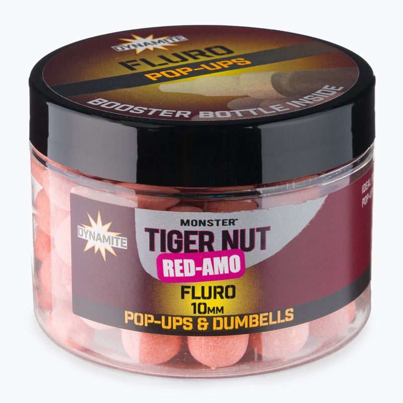 Dynamite Baits Red-Amo Fluoro Pop-Ups boilies rosa galleggianti per carpa