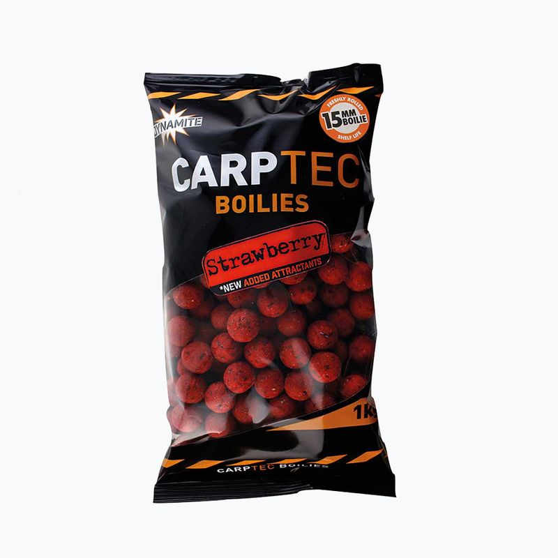 Dynamite Baits Carptec Strawberry boilies per carpe rosse ADY041166