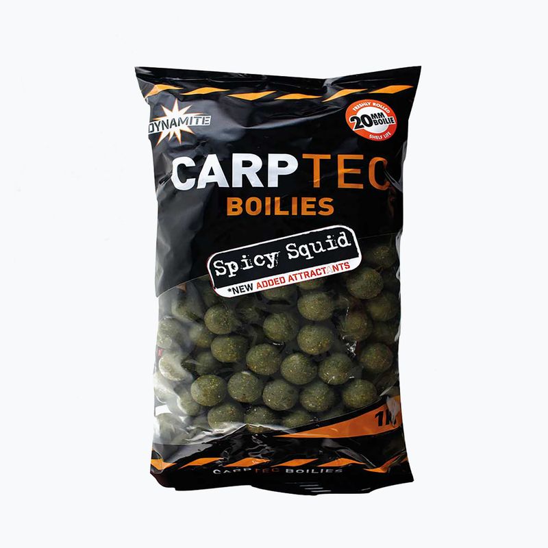 Dynamite Baits Carptec Spicy Squid boilies per carpe verdi ADY041181