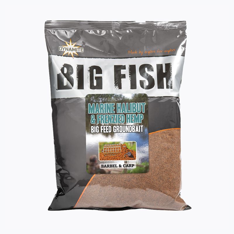 Dynamite Baits Big Fish Marine Halibut Hemp method groundbait 1.8kg marrone ADY751470