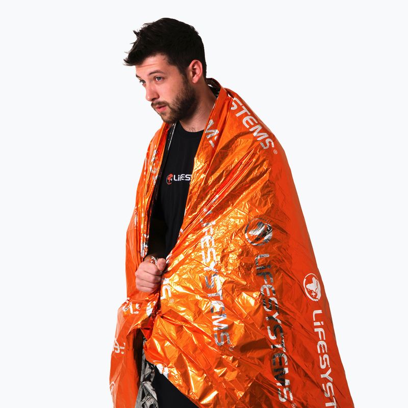 Coperta termica Lifesystems arancione 5