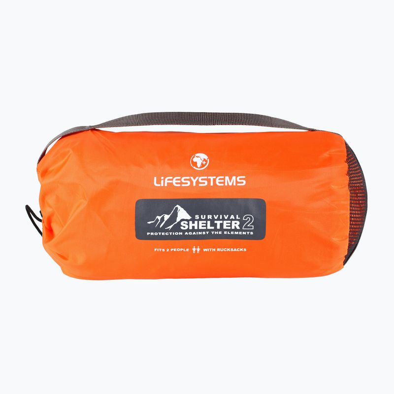 Tenda di emergenza per due persone Lifesystems Survival Shelter 2 arancione