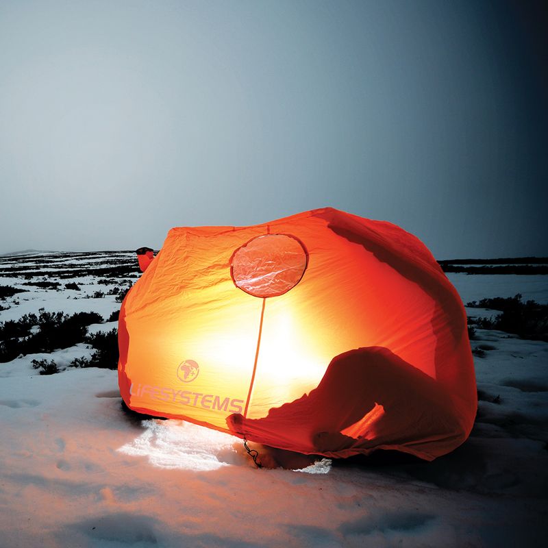 Tenda di emergenza per due persone Lifesystems Survival Shelter 2 arancione 3