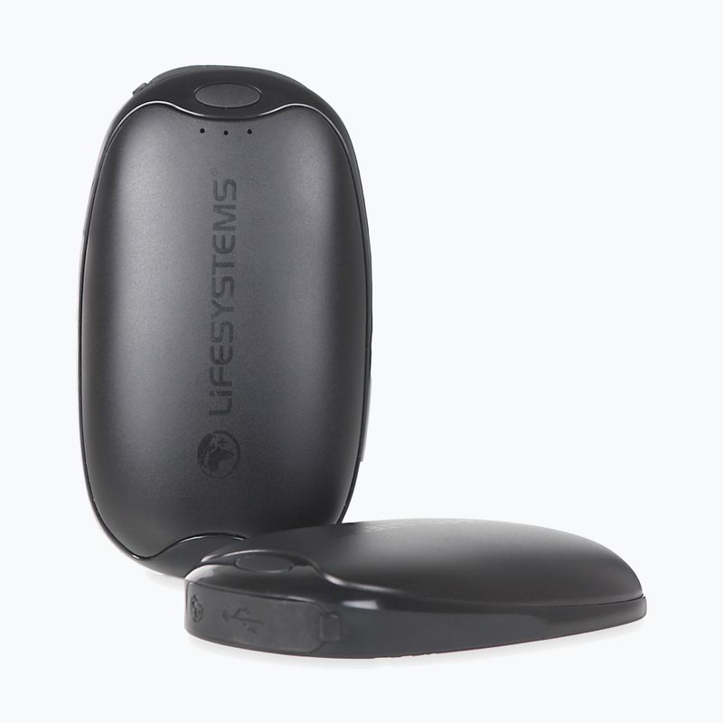 Lifesystems Scaldamani ricaricabile a doppio palmo USB e USB C nero 5