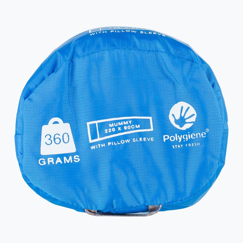Lifeventure Fodera per sacco a pelo in cotone Mummy blu 7