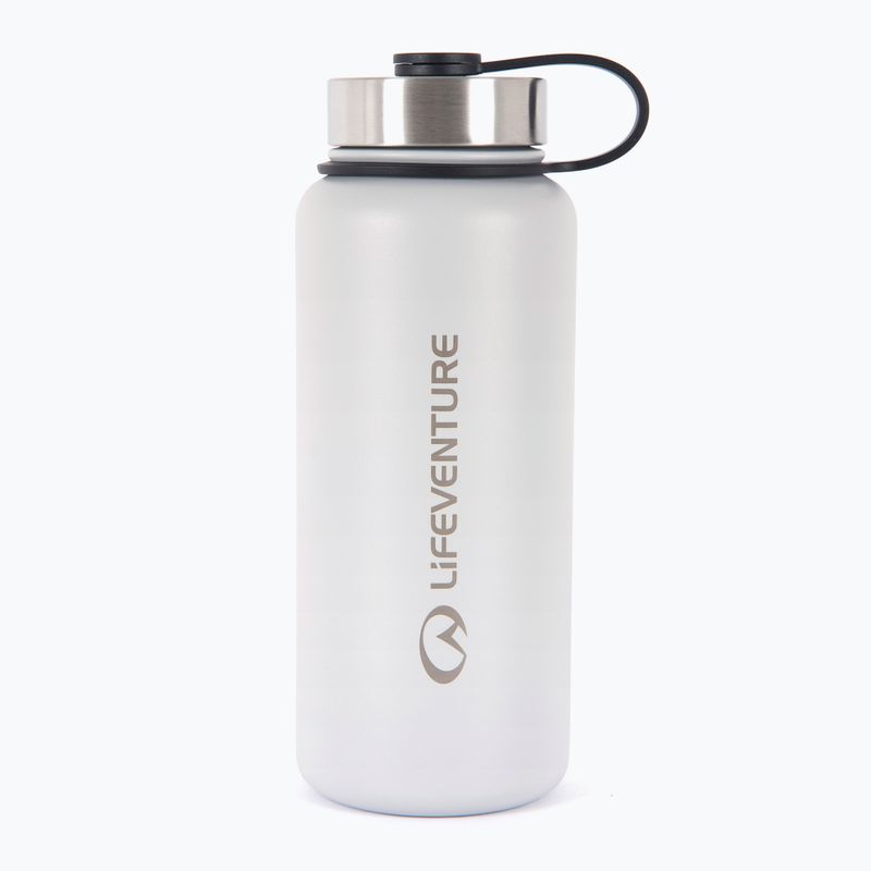 Lifeventure Borraccia in acciaio inox 1000 ml bottiglia termica grigio chiaro