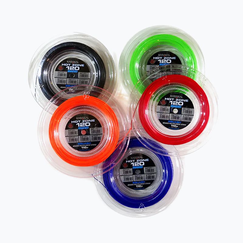 Corda da squash Karakal Hot Zone Braided 120 11 nero 2