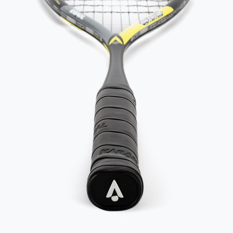 Racchetta da squash Karakal Raw 120 nero/grigio/giallo 3