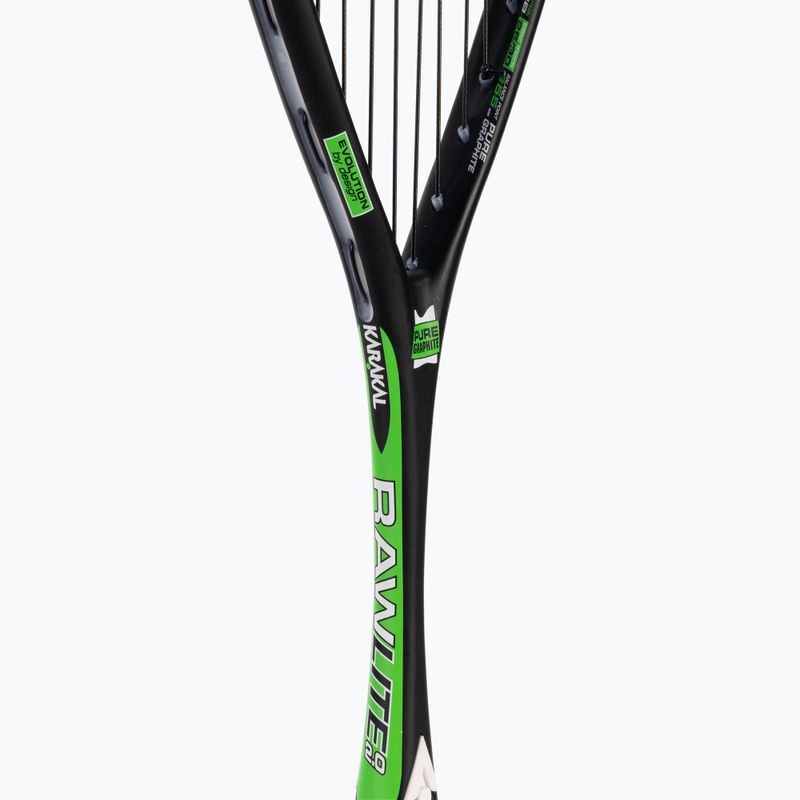 Racchetta da squash Karakal Raw Pro Lite 2.0 nero/verde 4