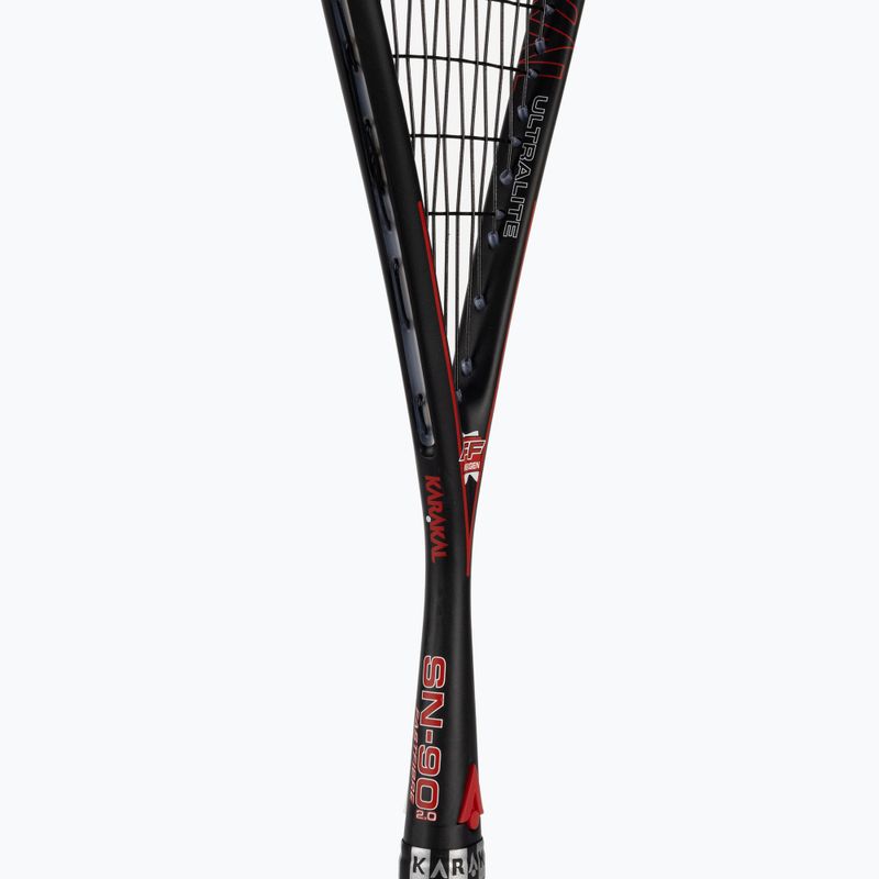 Racchetta da squash Karakal SN 90 2.0 nero/rosso 4